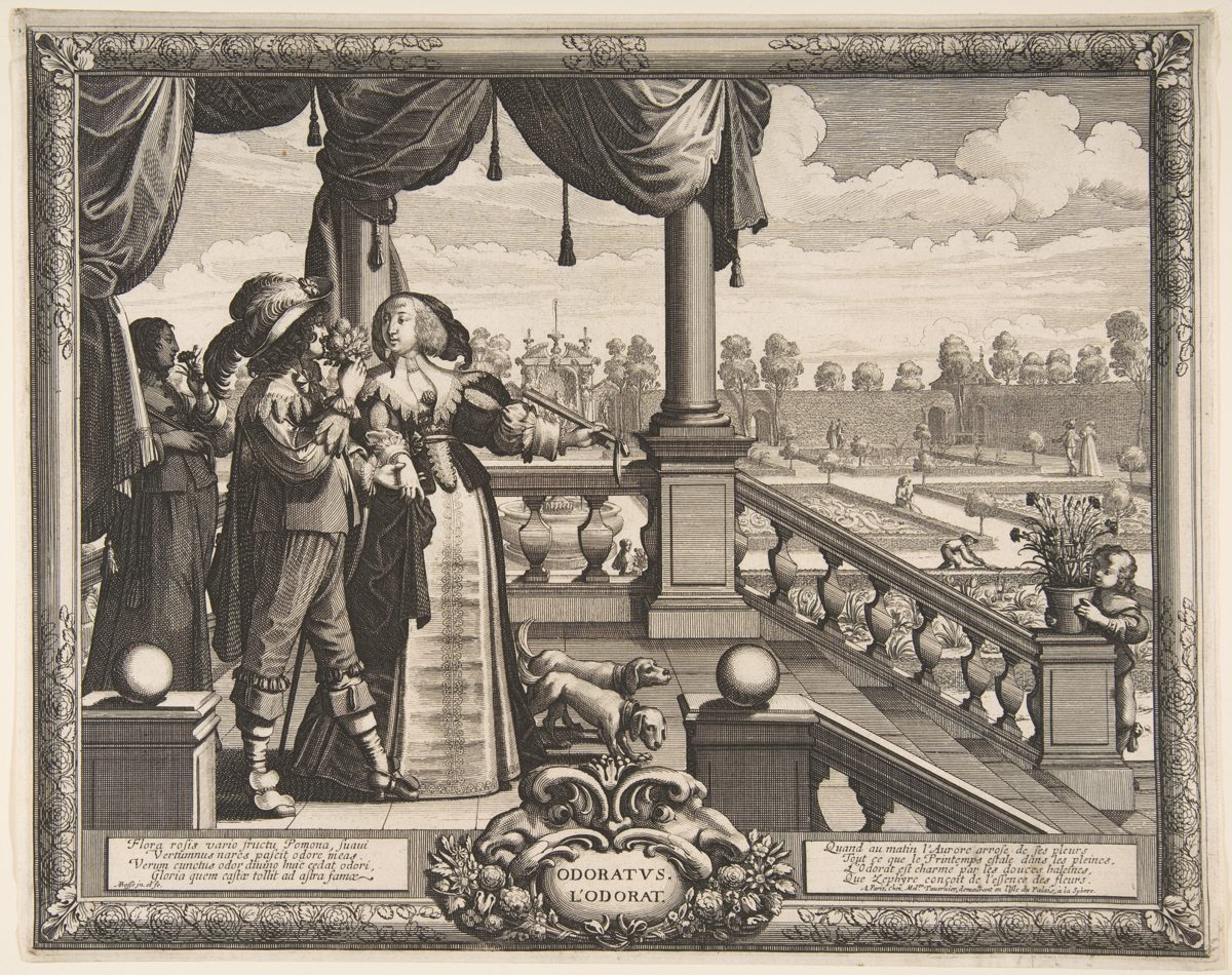 Abraham Bosse. L'Odorat.