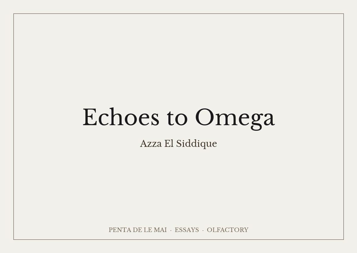 Azza El Siddique. Echoes to Omega.