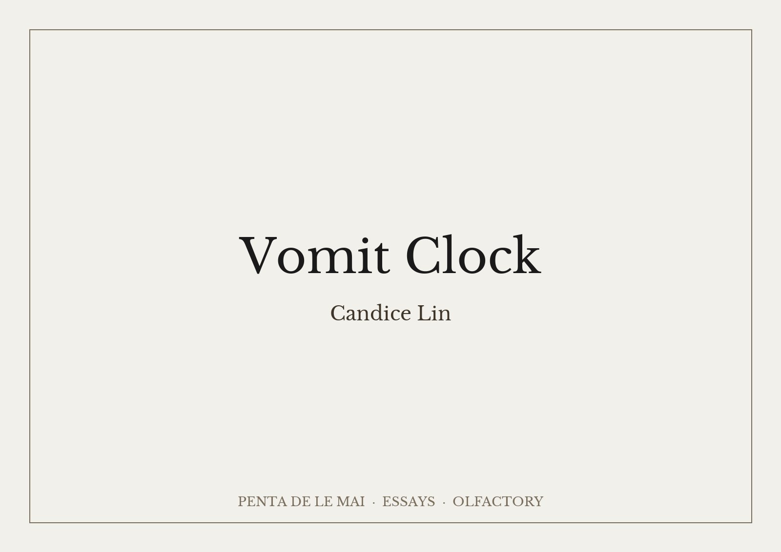 キャンディス・リン「Vomit Clock」：暗いマンガン釉の陶のガーゴイルが、口からハーブのチンキを汲み出している