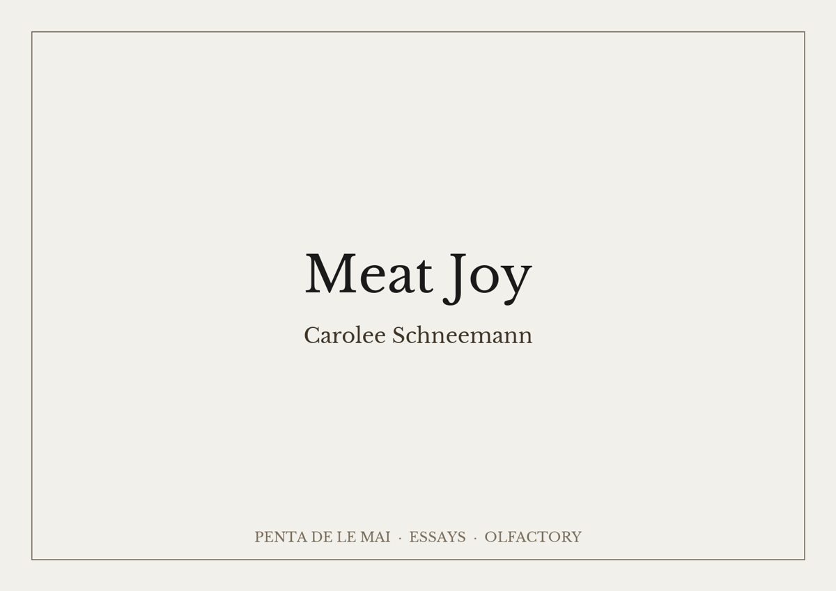 Carolee Schneemann. Meat Joy.