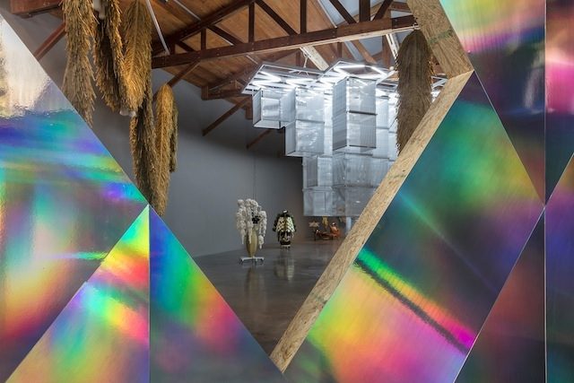 Haegue Yang. Sol LeWitt Upside Down: K123456, Expanded 1078 Times, Doubled and Mirrored.