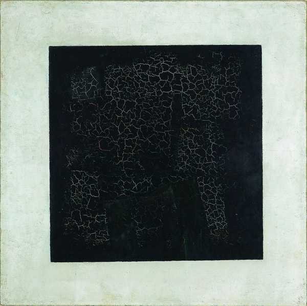 Kazimir Malevich, Black Square: một hình vuông đen lớn trên nền trắng