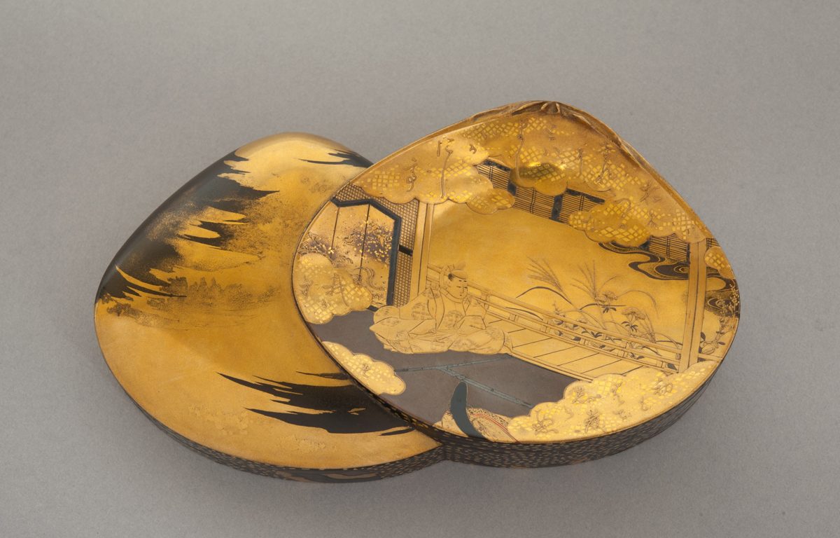 Nhật Bản. Incense Box with Scene from The Tale of Genji.